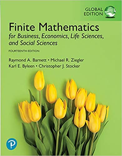 Finite Mathematics for Business, Economics, Life Sciences, and Social Sciences, Global Edition (14th Edition) - Original PDF
